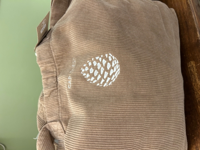 Sac écoresponsable délavé en velours côtelé