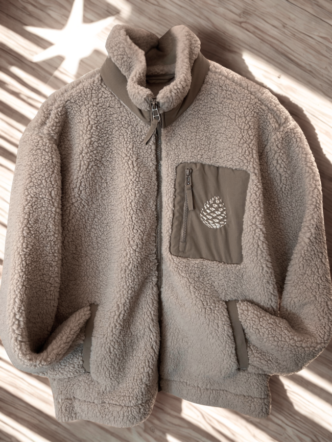 Veste écoresponsable en sherpa unisexe